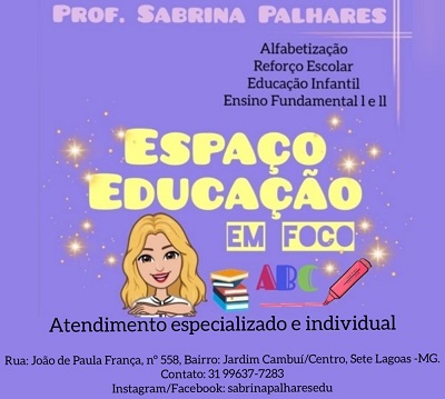 Professora Sabrina Palhares Sete Lagoas MG